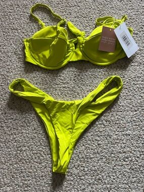 Dippin' Daisy's Neon Green Bikini Set